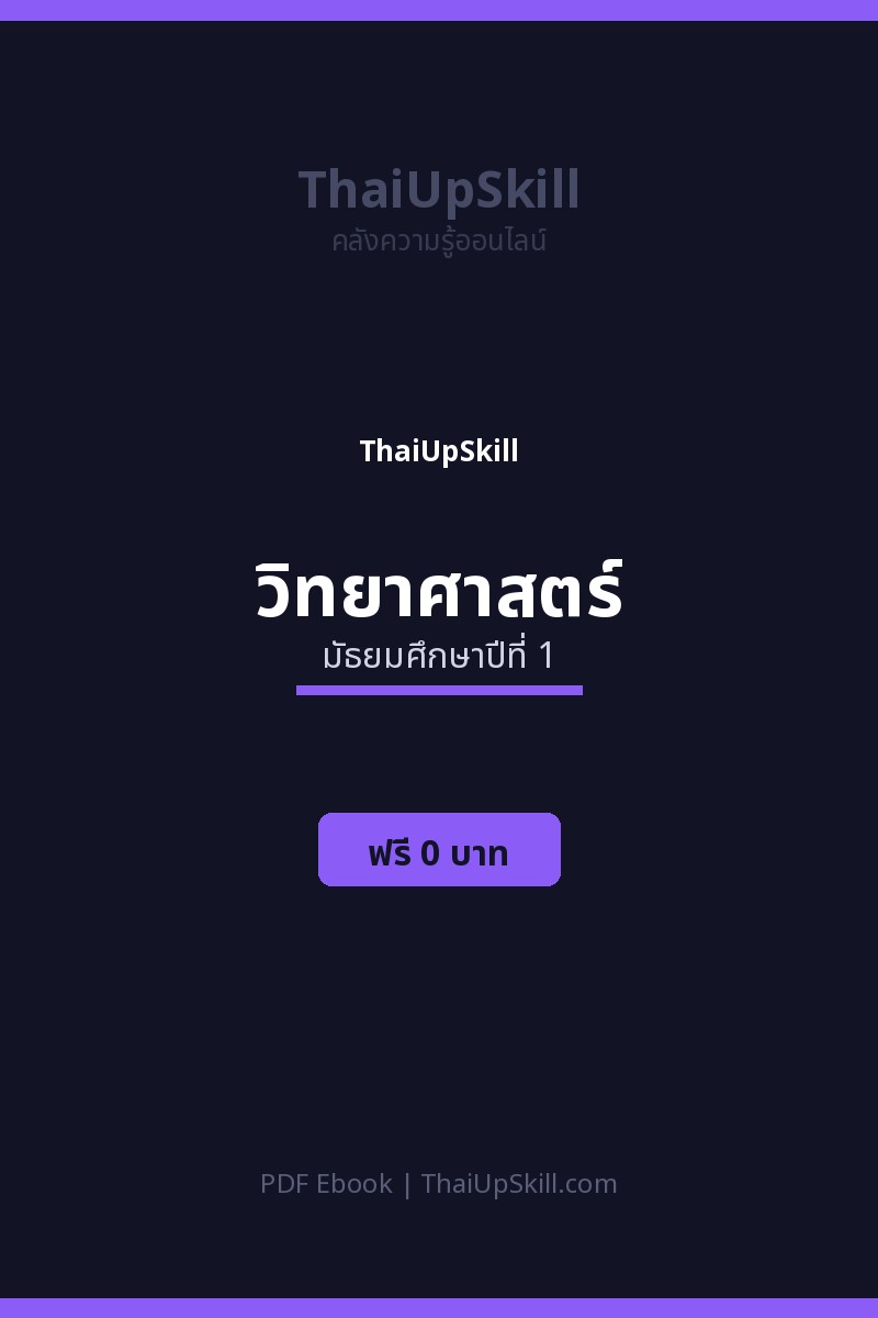 สรุปวิทยาศาสตร์ ม.1